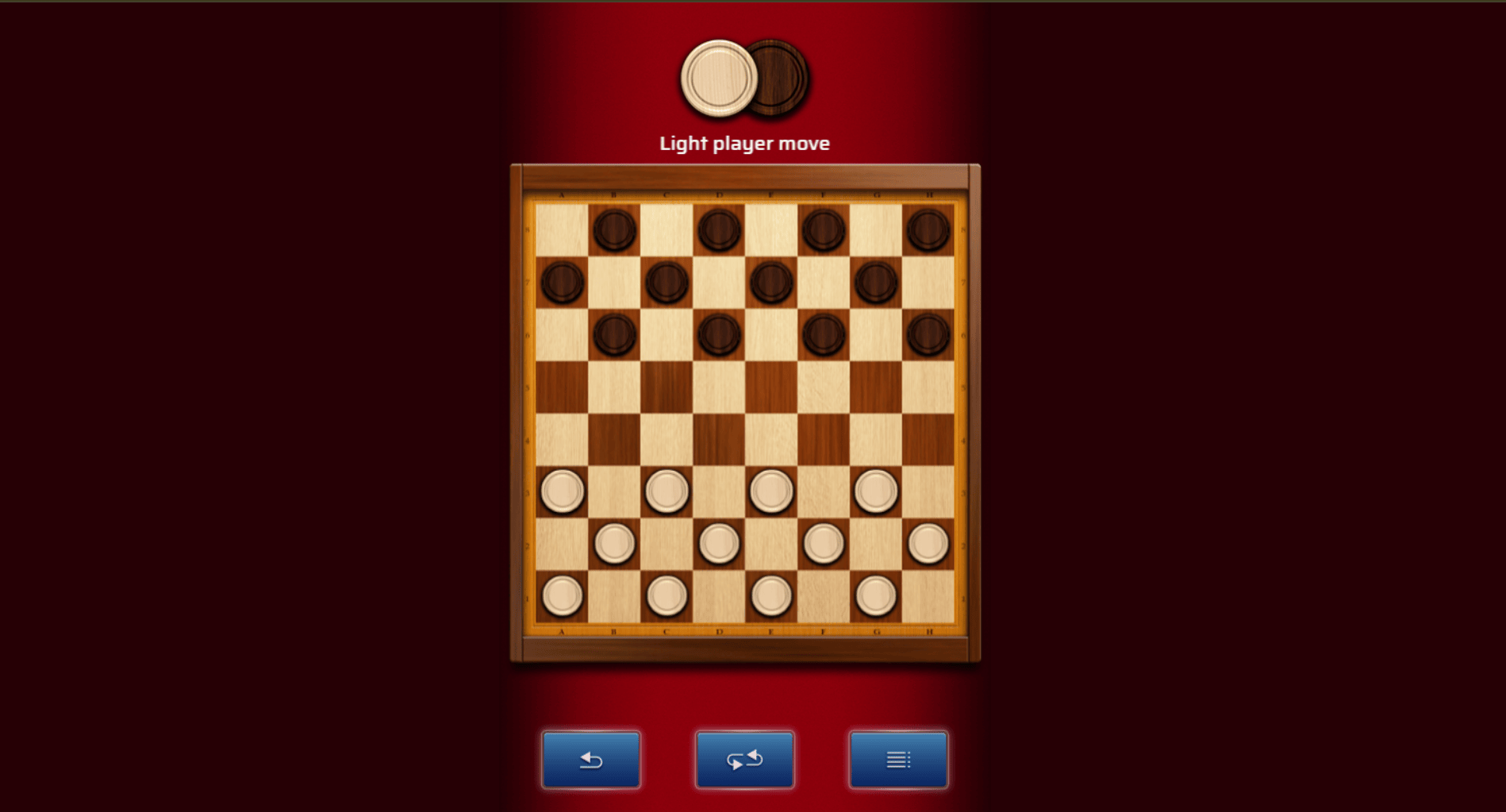 Checkers Legend mid game
